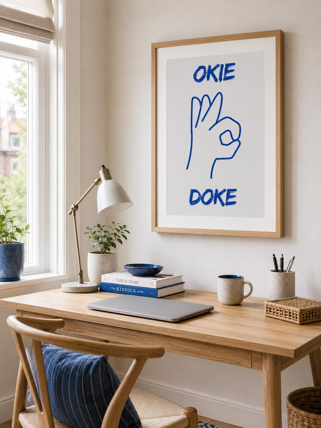 Okie Doke Print Mid Century Modern Wall Art - Digital Download