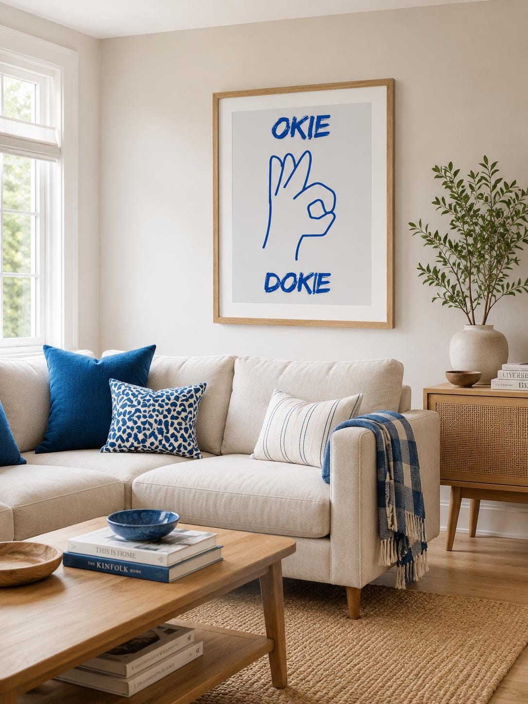 Okie Doke Print Mid Century Modern Wall Art - Digital Download