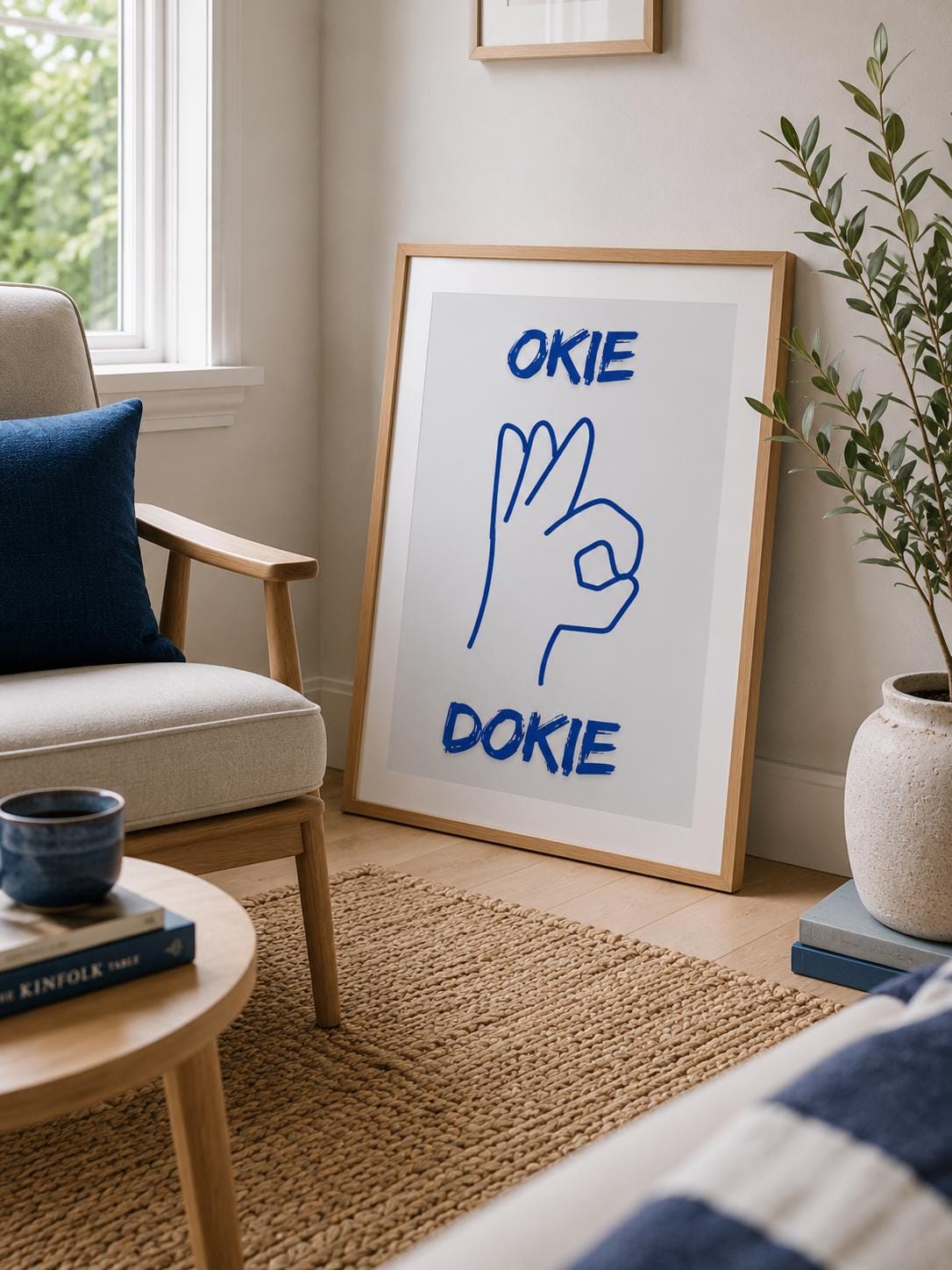 Okie Doke Print Mid Century Modern Wall Art - Digital Download